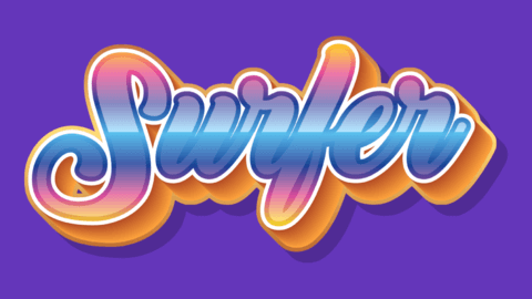 Official | Yellow, Pink And Blue 3D | Text Effect Generator