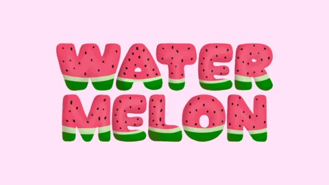 Digimon | Juicy Watermelon Font | Text Effect Generator