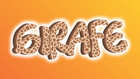 Comatozze | Giraffe Texture 3D | Text Effect Generator