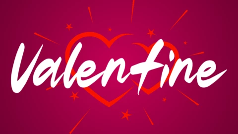 San valentín Tekst Effect