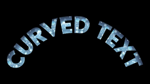 Texto de curva Efecto de Texto
