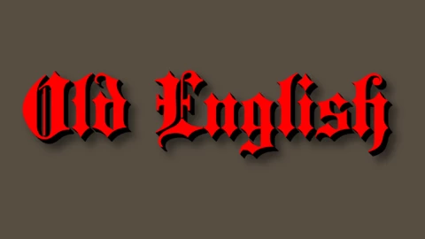 Inglese antico Texteffekt