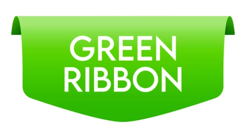 Sondra Green Ribbon Badge Label Text Effect Generator