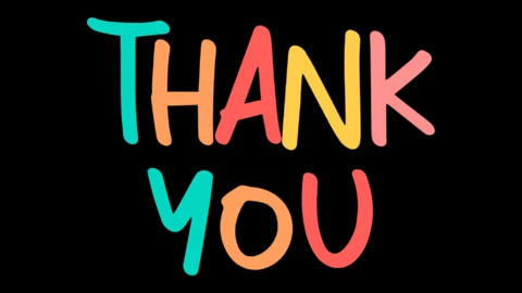 Beyonce | THANK YOU Colored Typography On A Black Background | Text ...