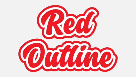 Statement | With Red Outline | Text Effect Generator
