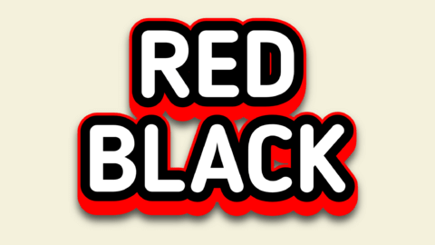 Statement | Red Black 3D | Text Effect Generator