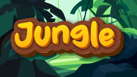 Statement | Comic Book Style Jungle With Wooden Frame | Text Effect ...