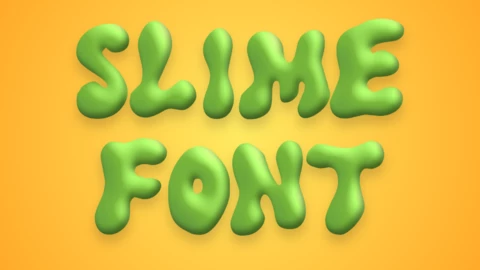 Wait | Editable Sticky Green Slime | Text Effect Generator