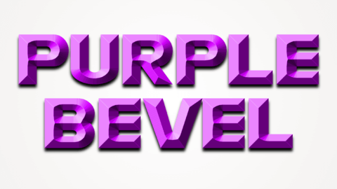 Cherelle Purple Beveled Text Effect Generator
