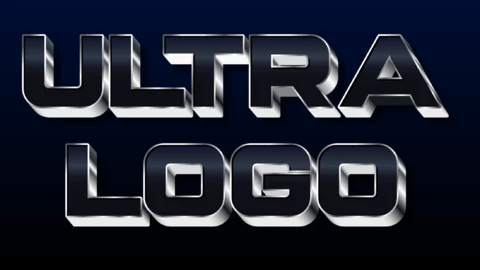 Metalowy Efeito de texto