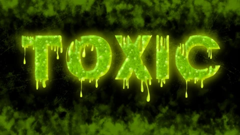Tóxico Efecto de Texto